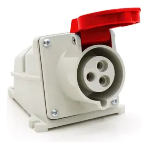 Tomada Sobrepor 2p+t 16a 380/440v Ip44 Vm 3009 Strahl - Importadora Eletrica Brasilia