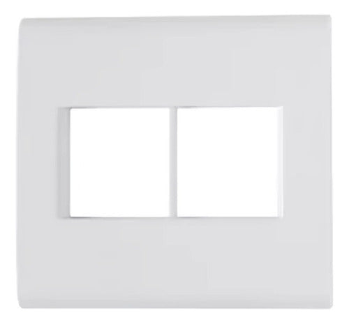 Placa 4x4 4 Postos Branco C/suporte 57106/026 Liz Tramontina - Importadora Eletrica Brasilia