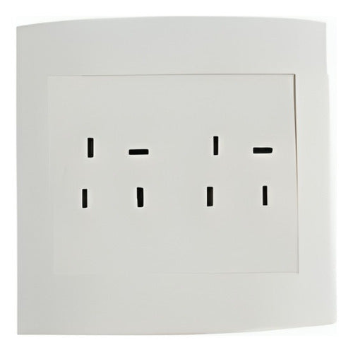 Tomada Dupla Telefone Padrao Telebras 4x4 Branca 680289 Pial - Importadora Eletrica Brasilia