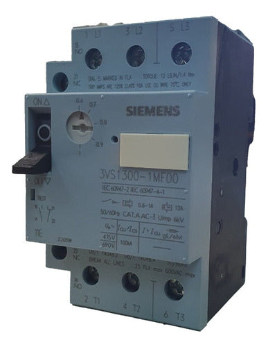 Disjuntor Motor 0,6-1,0a 3vs1300-1mf00 - Importadora Eletrica Brasilia