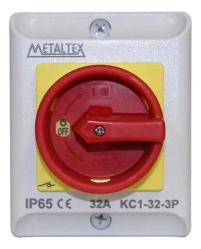 Chave Seccionadora 3 Polos 32a + Caixa Ip65 | Metaltex - Importadora Eletrica Brasilia