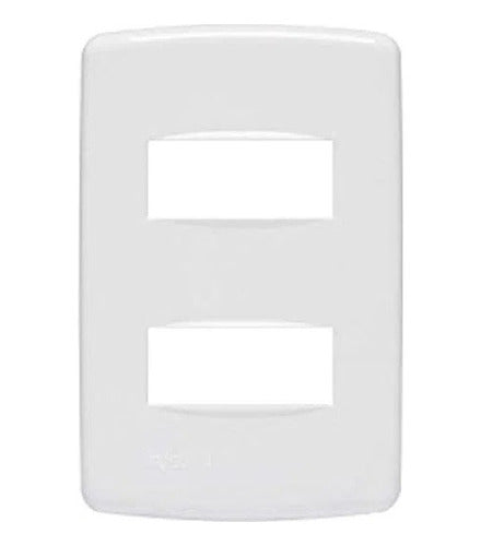 Placa 4x2 P/ 2 Modulo Duale Up - Importadora Eletrica Brasilia