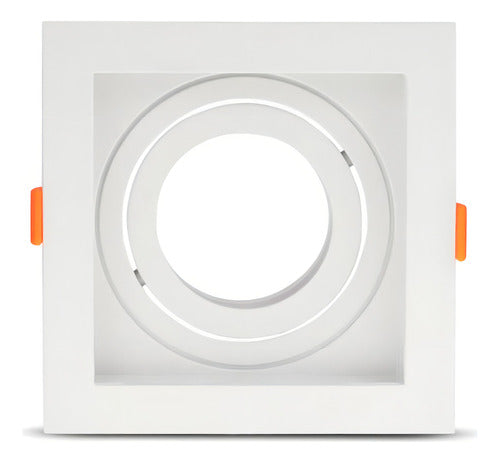 Spot Embutir Quadrado Branco C/ Recuo Branco Par20 - Lumanti - Importadora Eletrica Brasilia