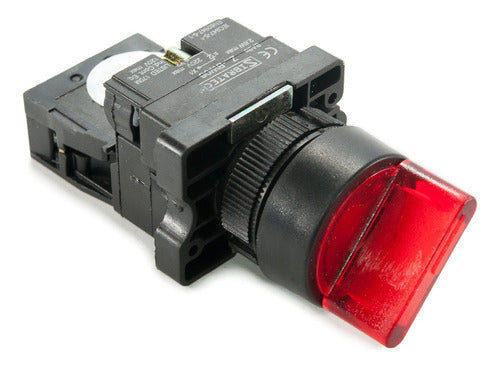 Chave Seletora 2 Posicoes Iluminada Vermelho 220v 1nf - Importadora Eletrica Brasilia