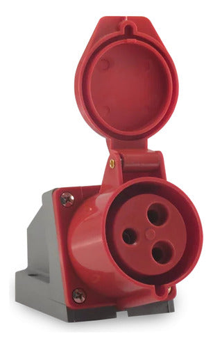 Tomada Sobrepor 3p+t 32a 380/440vca Ip44 Tss-4206 - Importadora Eletrica Brasilia