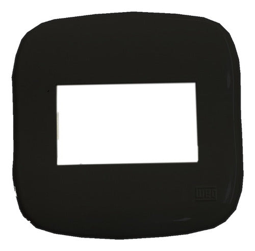 Placa P/moveis-pedras 60mm 1 Modulo Md Preto 903508 Weg - Importadora Eletrica Brasilia