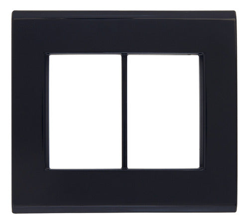 Placa 4x4 6postos Grafite C/suporte 57106/078 Liz Tramontina - Importadora Eletrica Brasilia