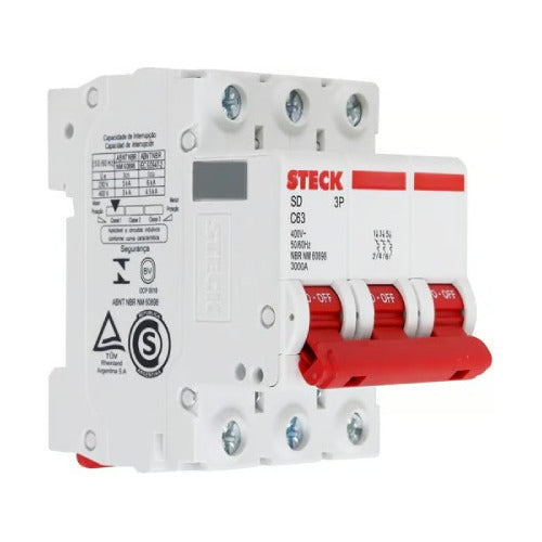 Disjuntor Tripolar 2a Curva C 4,5ka Sd-63c02 - Importadora Eletrica Brasilia