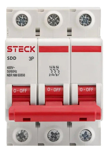 Disjuntor Steck Din Tripolar 16a Sd63 C Sdd63c16 - Importadora Eletrica Brasilia