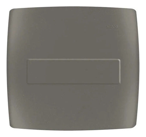 Placa 4x4 Cega C/ Suporte Grafite S30 30900-52 Simon - Importadora Eletrica Brasilia