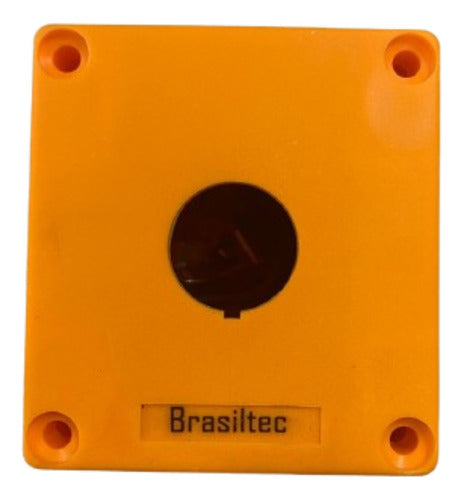 Caixa P/ Botoeira Plastica 1 Furo 22mm Tampa Amarela - Importadora Eletrica Brasilia