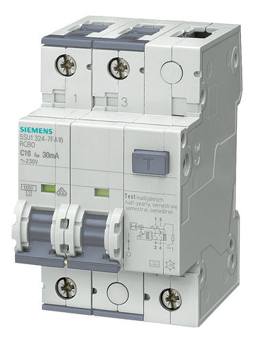 Interruptor Diferencial Dr 2x20a 30ma 10ka 5su1324-7fa20 - Importadora Eletrica Brasilia