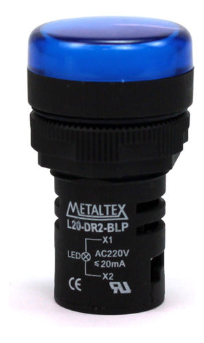 Sinaleiro Led 22mm Azul 220v L20-dr2-blp Metaltex - Importadora Eletrica Brasilia