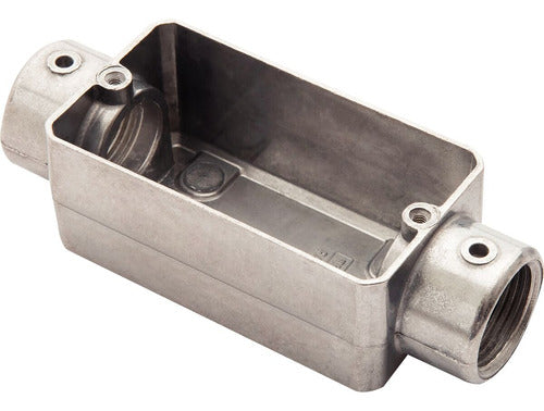 Condulete Aluminio Rosca Bsp S/tampa C 3/4 56101302 - Importadora Eletrica Brasilia