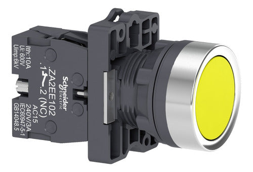 Botao Amarelo Schneider Xa2ea51 22mm 1na - Importadora Eletrica Brasilia