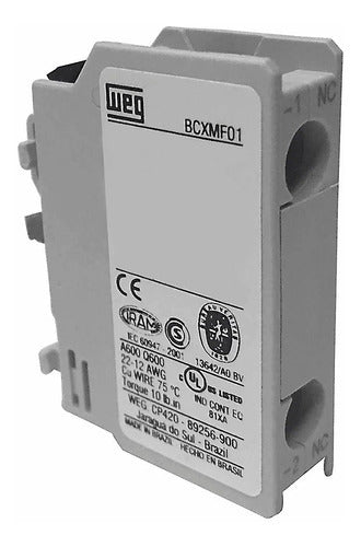 Bloco Contato Auxiliar Para Contator Cwm 1nf Weg - Importadora Eletrica Brasilia