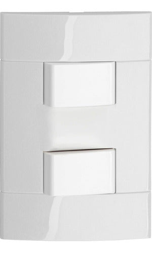Conj C/02 Interruptor Simples 10a 250v 4x2 Decor Prm043141 - Importadora Eletrica Brasilia