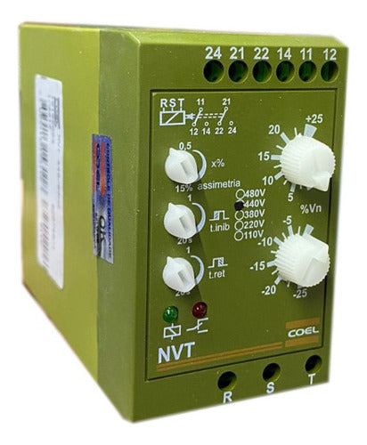 Rele Monitor Tensao Trifasico 440v Falta/seq Fase Nvt Coel - Importadora Eletrica Brasilia