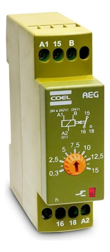 Rele De Tempo Aeg 3 Segundos Microproc. 94 A 242vca Coel - Importadora Eletrica Brasilia