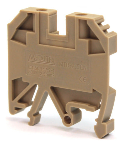 5x Conector De Passagem 2,5mm - Mtb2,5en Metaltex - Importadora Eletrica Brasilia