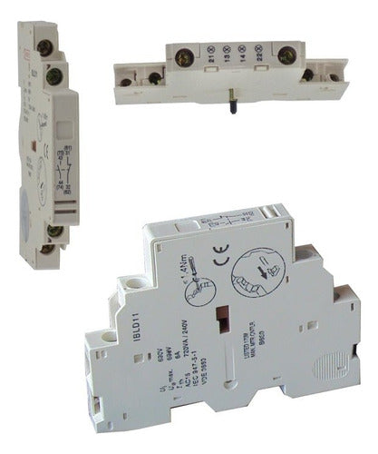 Bloco De Contato Auxiliar Ibfd11 Gv2 1na+1nf - Sibratec - Importadora Eletrica Brasilia