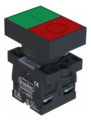 Botao Duplo Faceado Sem Iluminacao - Importadora Eletrica Brasilia