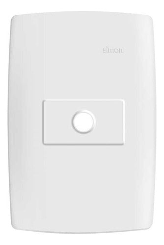 Placa 4x2 C/ Suporte E Saida Fio Branca S30 30901-30 Simon - Importadora Eletrica Brasilia