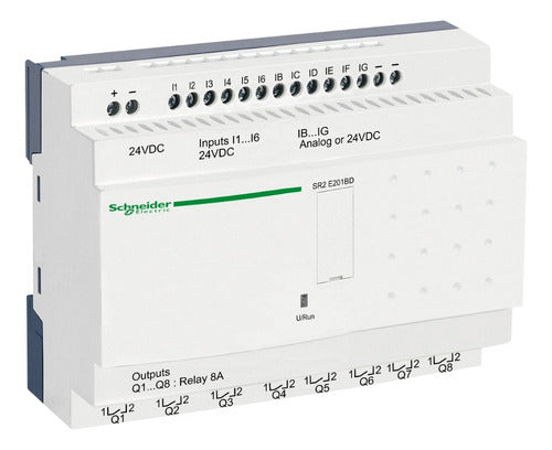 Modulo Rele Zelio Logic 20e/s 24vcc S/display Sr2e201bd - Importadora Eletrica Brasilia