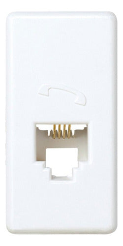 Modulo Tomada Rj11 4 Fios Branca S27 27480-34 Simon - Importadora Eletrica Brasilia
