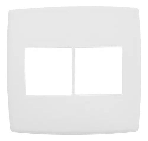 Placa 4x4 2+2 Modulos Branca 618512 Pial Plus - Importadora Eletrica Brasilia