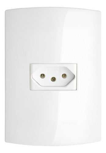 Conj Tomada 2p+t 10a 250v Branco 4x2 Lumen Prm2471 - Importadora Eletrica Brasilia