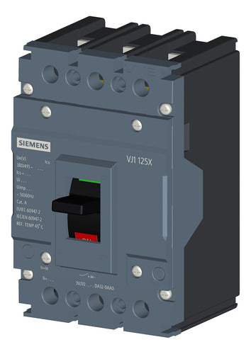 Disjuntor Cx Mold. Tripolar 50a 18ka 380v 3vj1005-1da32-0aa0 - Importadora Eletrica Brasilia