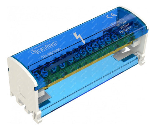 Bloco De Distribuicao Modular 2 Barramentos X 15 Conexoes - Importadora Eletrica Brasilia