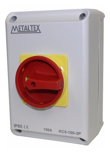 Chave Seccionadora 3 Polos 100a Kc5-100-3p Ip65 Metaltex Cor Cinza - Importadora Eletrica Brasilia