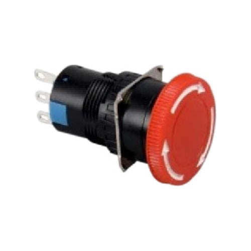 Botao Cogumelo Gira E Destrava 16mm Vermelho Hb16-11zr Bhs - Importadora Eletrica Brasilia