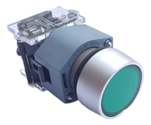 Botao De Impulso Metalico Furo 22mm 1na Verde 3sb7 Siemens - Importadora Eletrica Brasilia