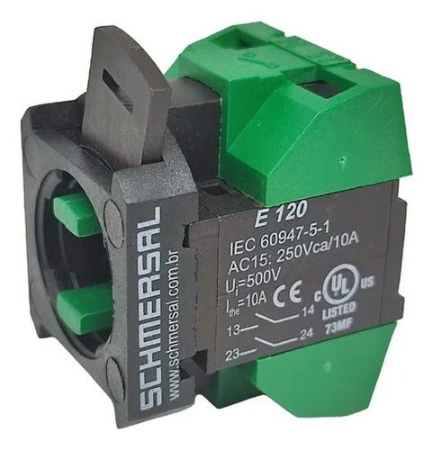 Elemento Bloco De Contato 2na E120 Ace Schmersal Atl 140033 Cor Verde 250v - Importadora Eletrica Brasilia