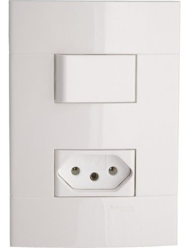 Conj C/ Interruptor Simples + Tomada 2p+t 10a Bc 4x2 Decor - Importadora Eletrica Brasilia