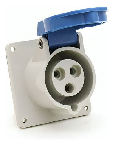 Tomada Embutir 2p+t 16a 200/240v Az Ip44 3046/bc Strahl - Importadora Eletrica Brasilia