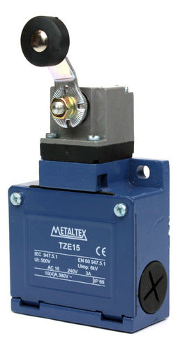 Chave Fim De Curso Alavanca C/ Rolete 1na 1nf Tze15 Metaltex - Importadora Eletrica Brasilia