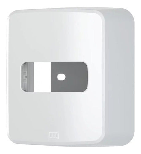 Caixa + Placa 1 Modulo Branco 930015 Weg - Importadora Eletrica Brasilia