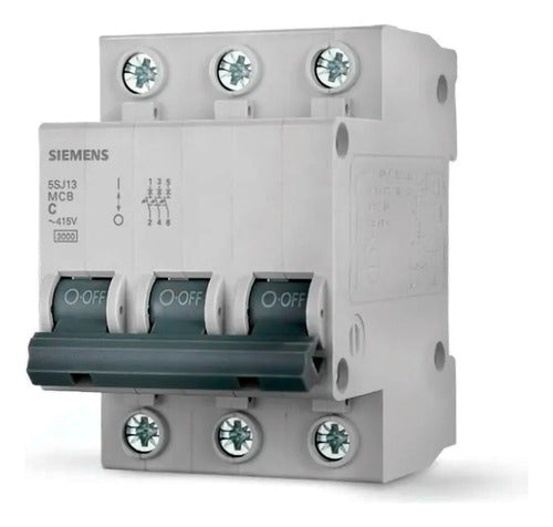 Disjuntor Curva C Tripolar 50a 3ka 5sj1350-7mb-siemens - Importadora Eletrica Brasilia