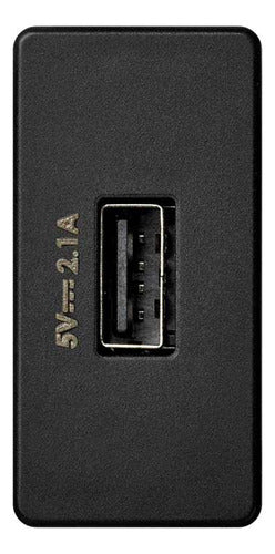 Mod Conector Usb 5vdc 2.1 Femea Grafite 2701097-038 Simon - Importadora Eletrica Brasilia