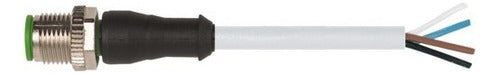 Cabo M12 0º 4x0,34 1,5mts 22awg 250v/4a 7000-12021-2140150 - Importadora Eletrica Brasilia