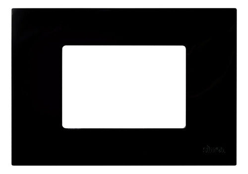 Acabamento Placa 4x2 3 Modulos Preta S27 2700653-071 Simon - Importadora Eletrica Brasilia