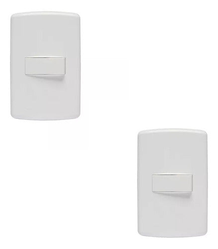 Interruptor Simples 4x2 10a 250v Duale Up C/ 02 Pcs - Importadora Eletrica Brasilia