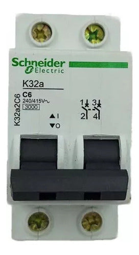 Disjuntor Bipolar  6a K32a2c6 Schneider