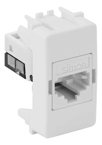 Modulo Tomada Rj11 4 Fios Branca 19480-30 Simon - Importadora Eletrica Brasilia