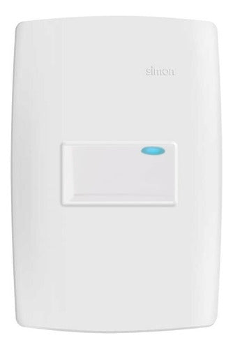 Conj 4x2 Interruptor Simples C/luz 10a 250v Branco S30 Simon - Importadora Eletrica Brasilia