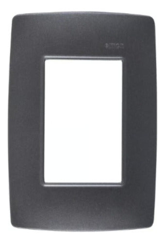 Placa 4x2 3 Postos C/ Suporte Grafite S30 30913-32 Simon - Importadora Eletrica Brasilia